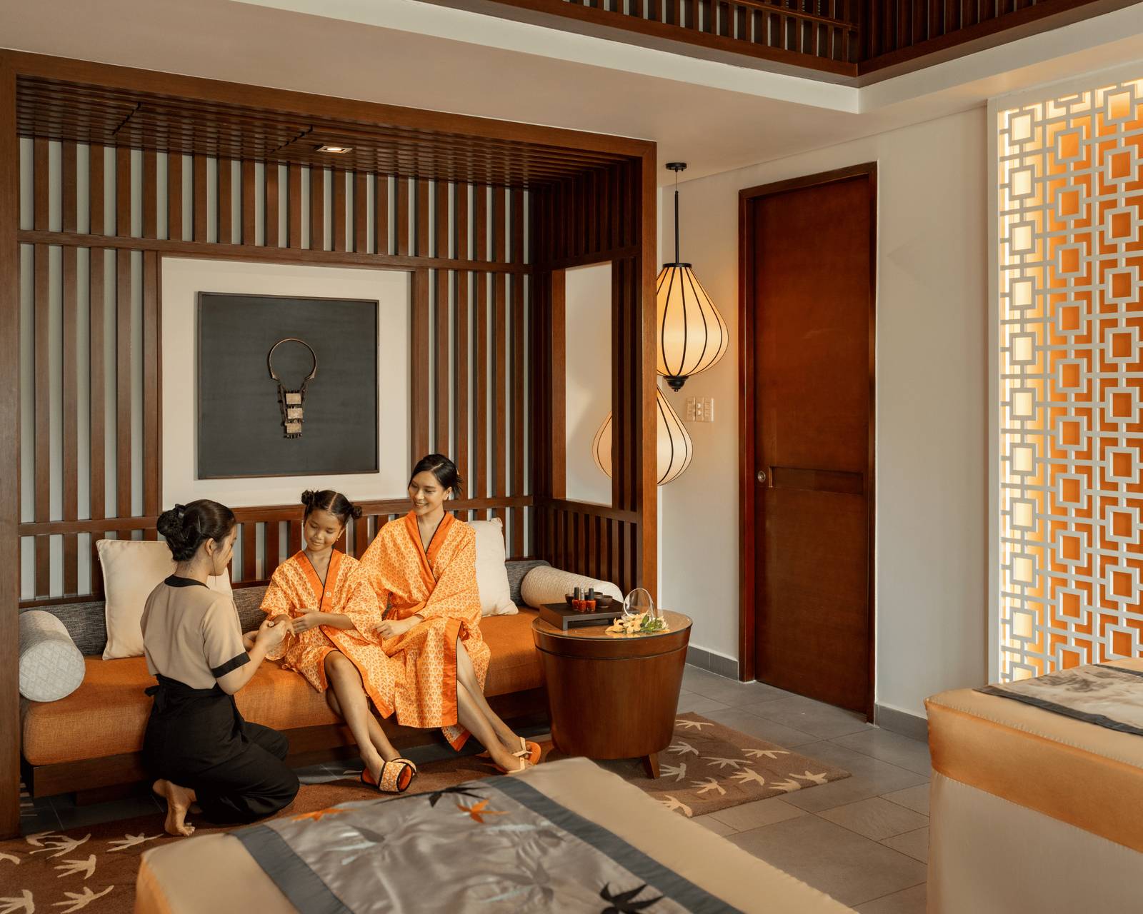 Angsana Lang Co Angsana Spa 的雙人療程室