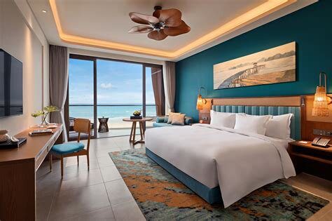 Angsana Quan Lan Oceanview 客房浴室與海洋色調設計