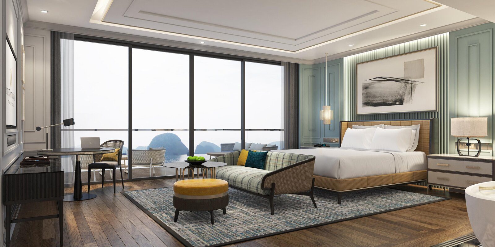 InterContinental Halong Bay One Bedroom Suite 臥室