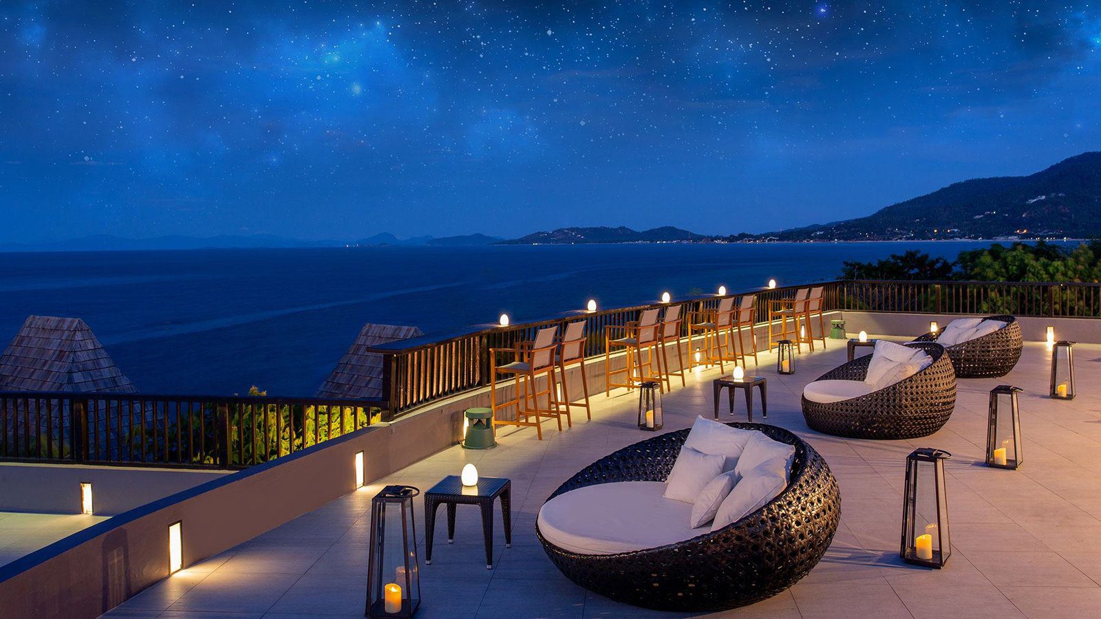 Silavadee 夜間海景平台與躺椅