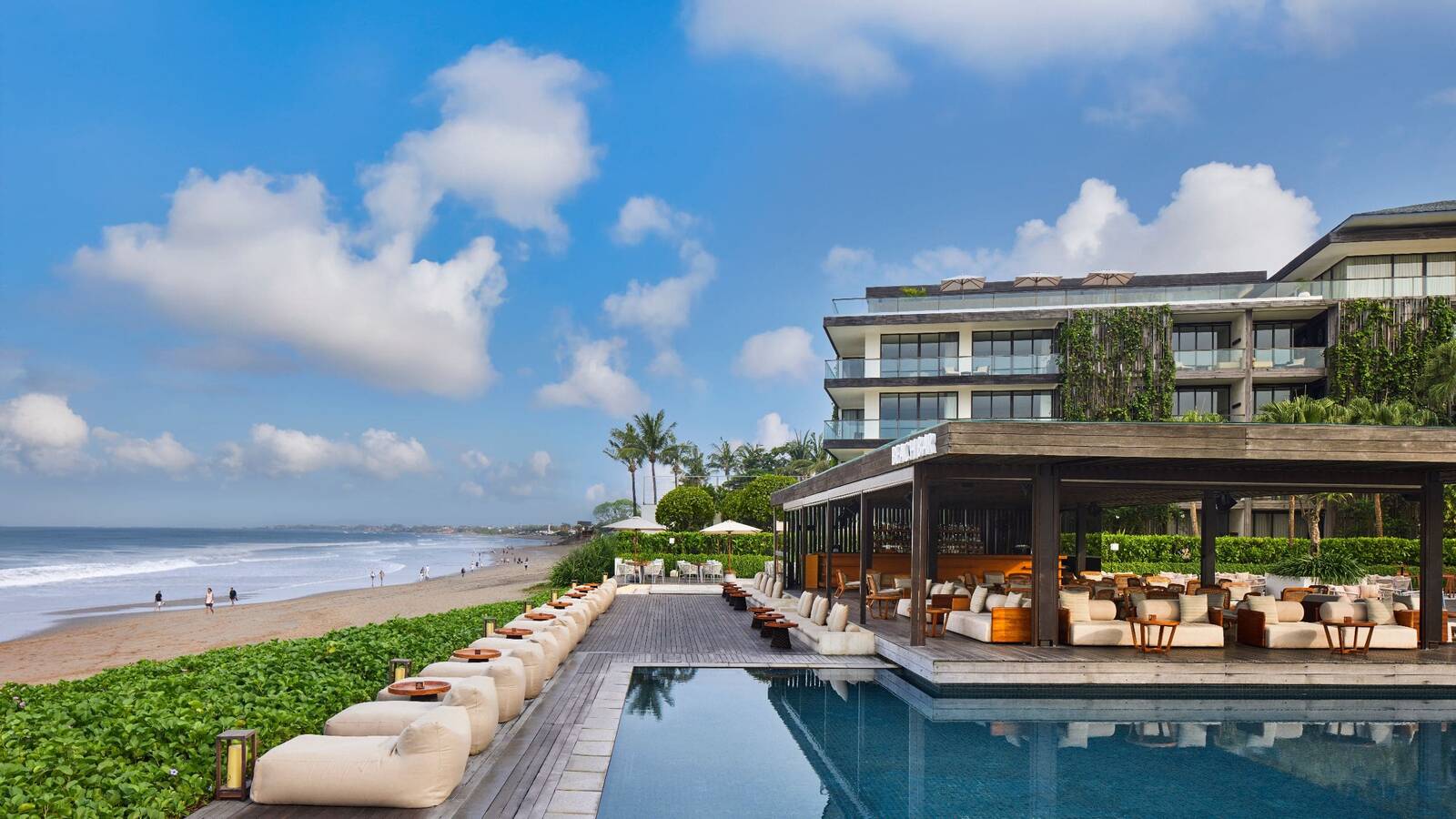 峇里島水明漾阿麗拉酒店 Beach Bar 泳池與印度洋景觀