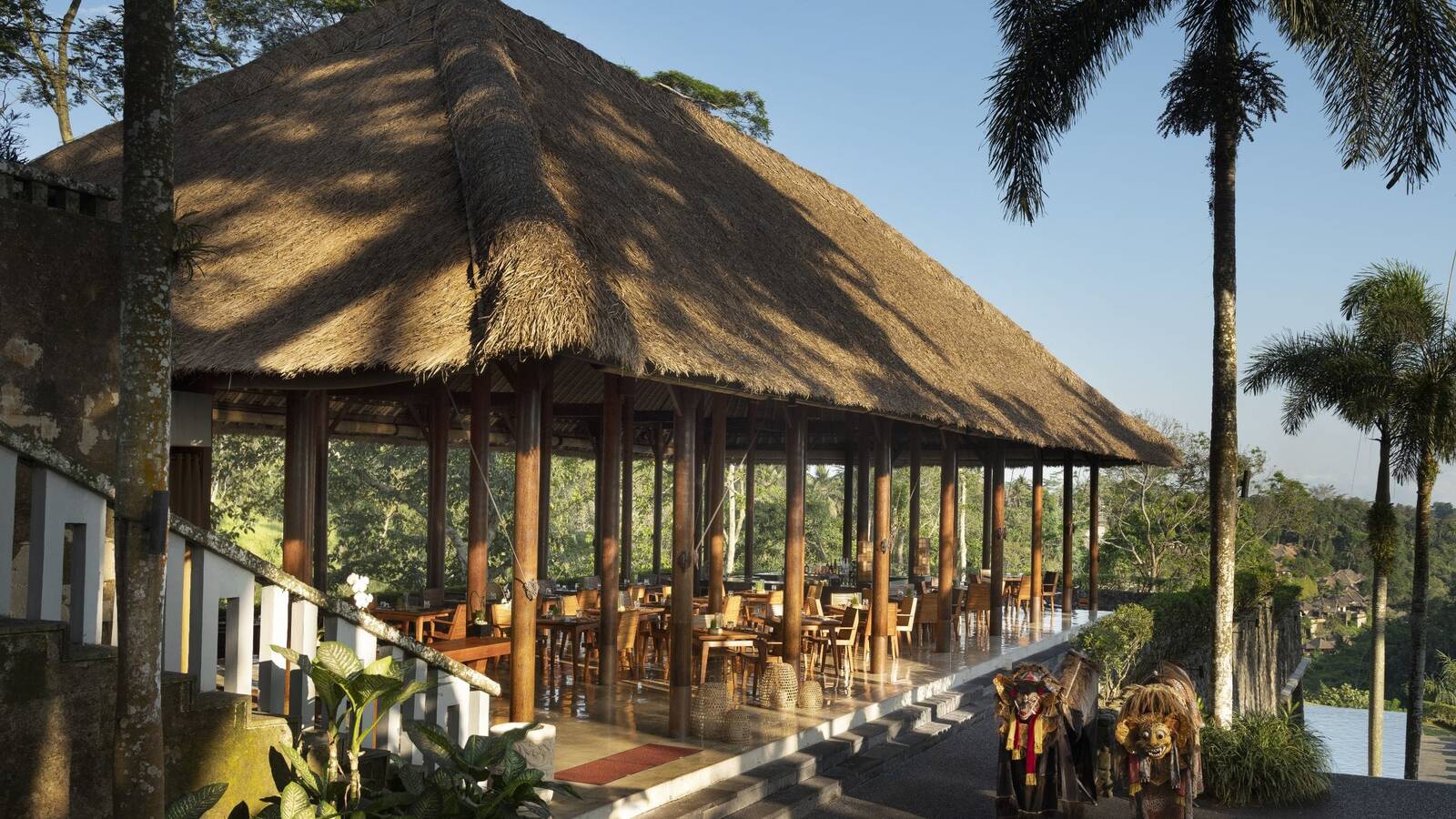 峇里島烏布阿麗拉酒店 Plantation Restaurant 茅草屋頂餐廳