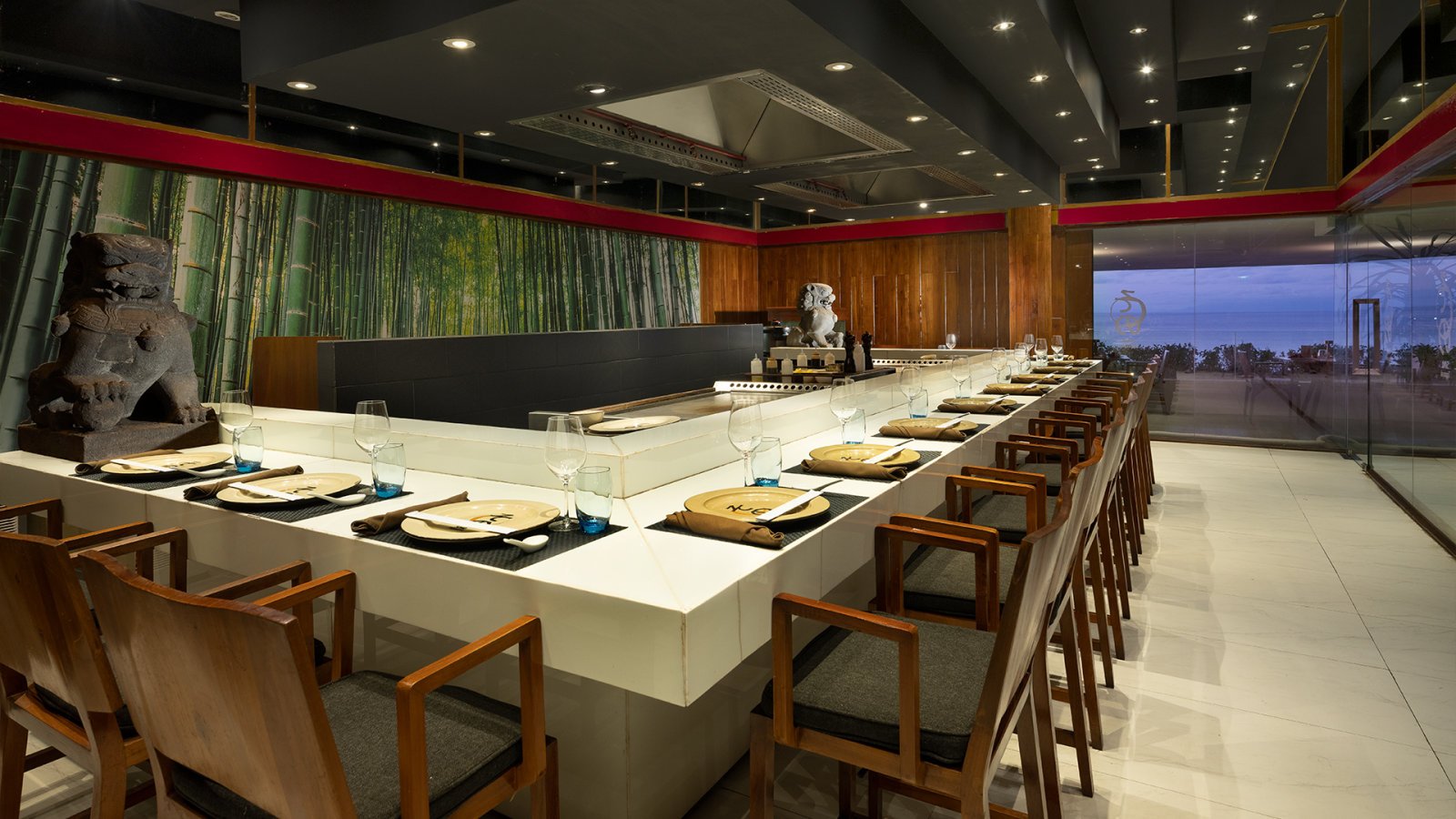 Sono Teppanyaki 的鐵板燒吧台