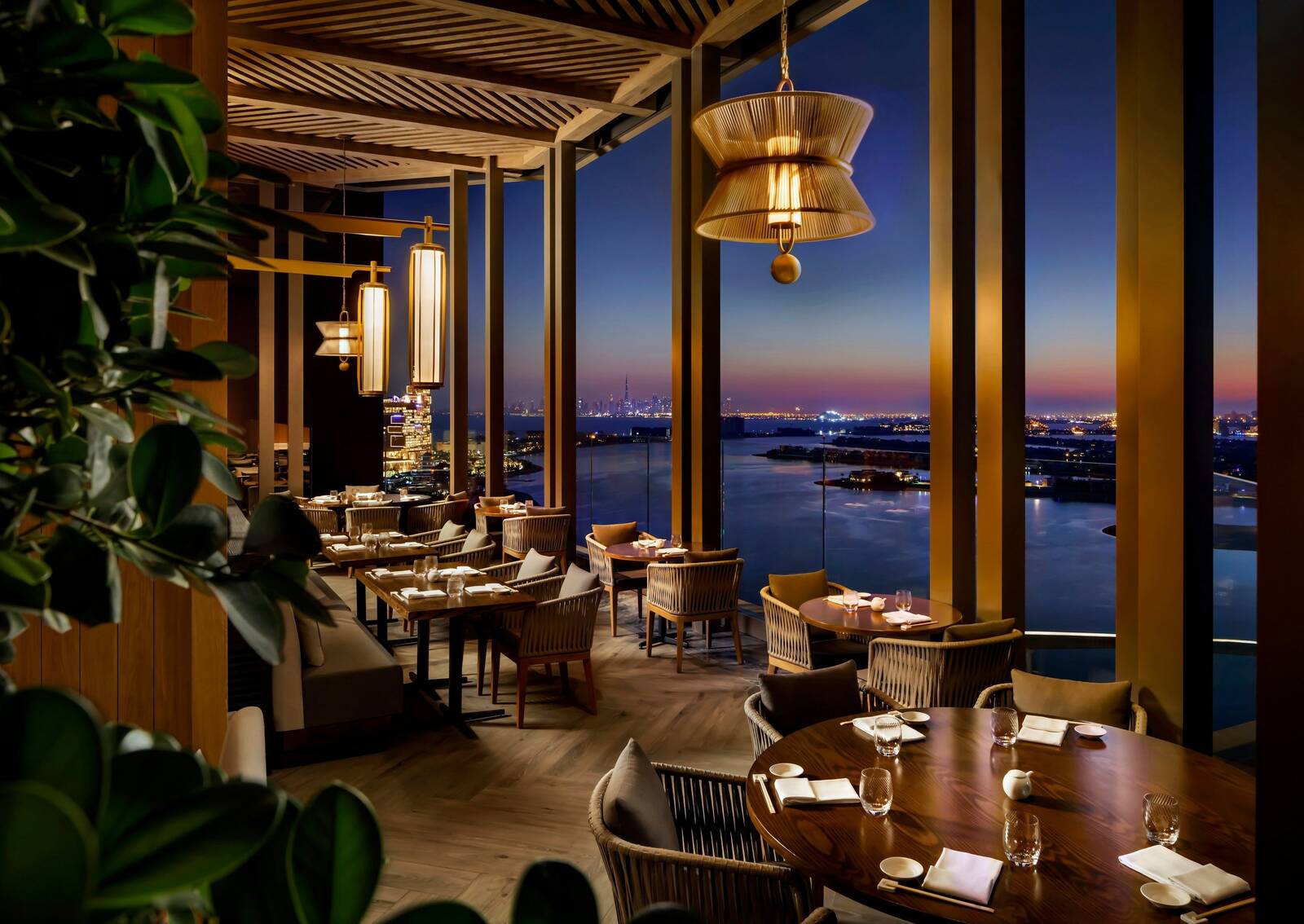 杜拜亞特蘭提斯棕櫚島酒店 Nobu 的海景露台座位