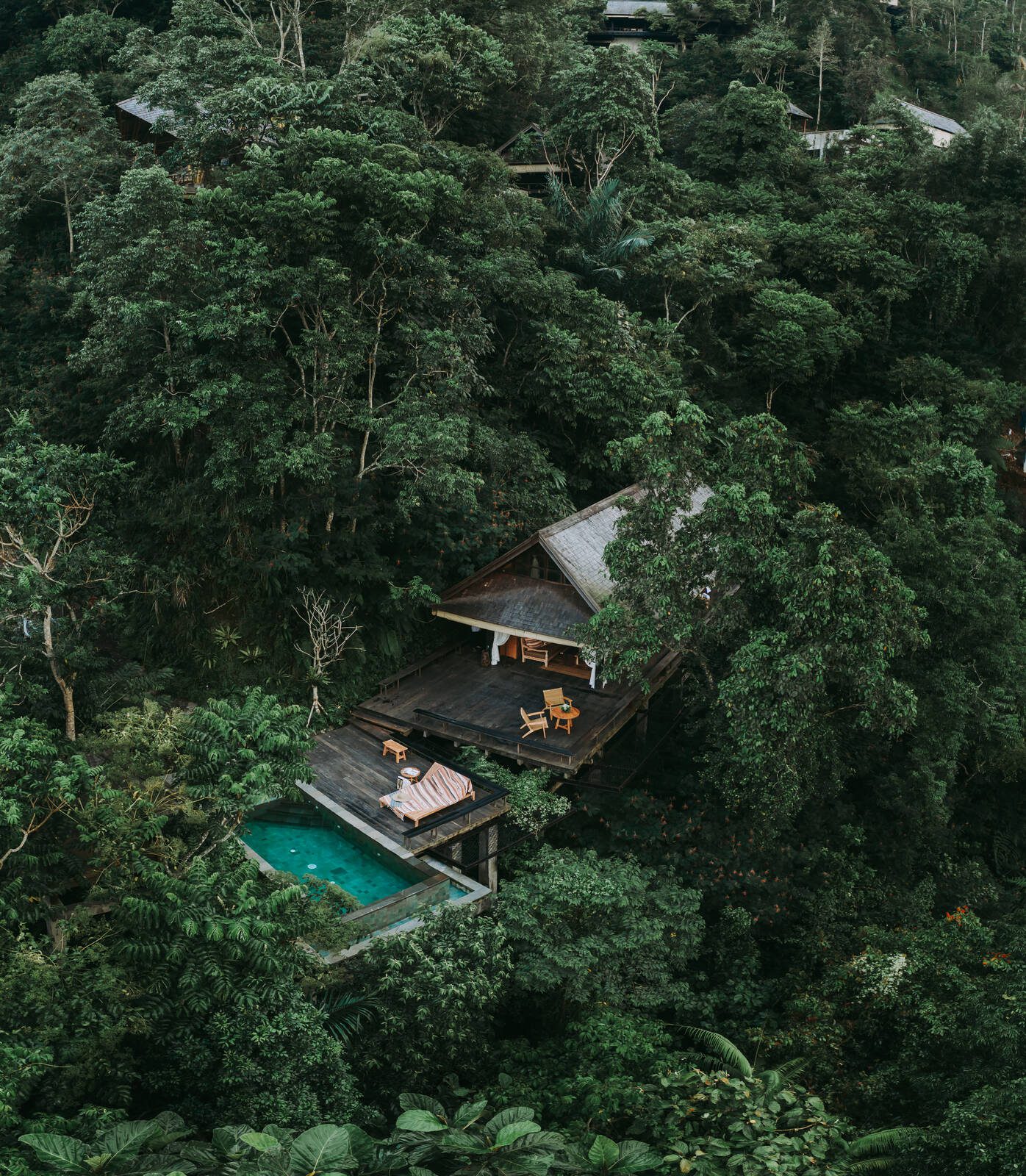 峇里島 Buahan 悅榕逸境度假村 Riverside Jungle Pool Bale 雨林空拍