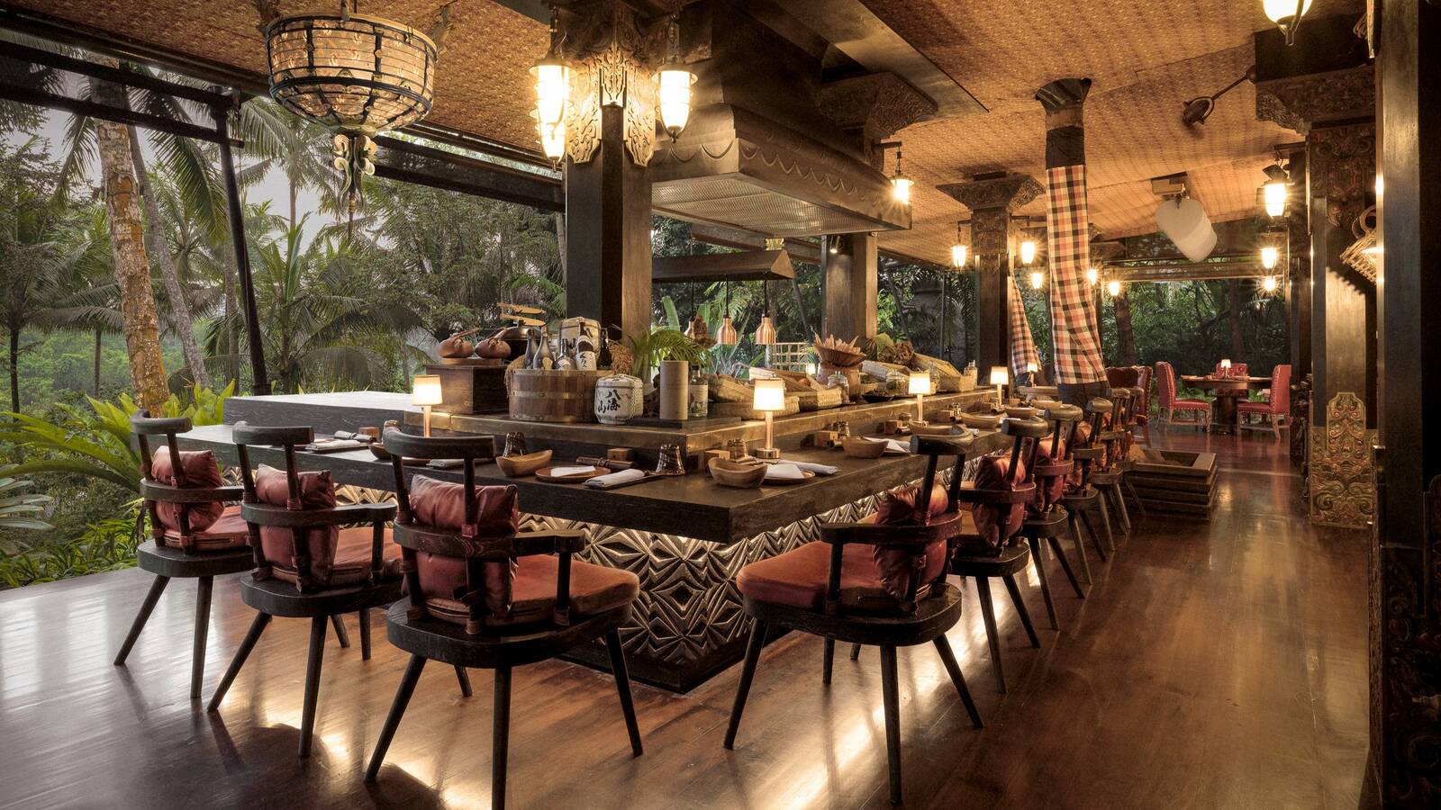 峇里島烏布嘉佩樂酒店 Api Jiwa 開放式餐廳
