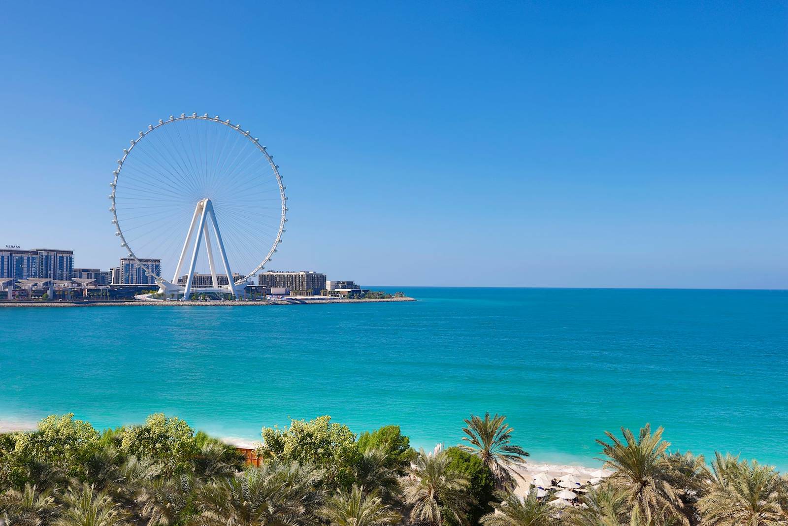 杜拜 JBR 海灘與 Bluewaters Island 摩天輪