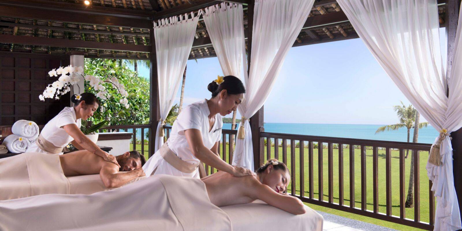 峇里島金巴蘭洲際度假村 Spa Uluwatu 戶外療程亭