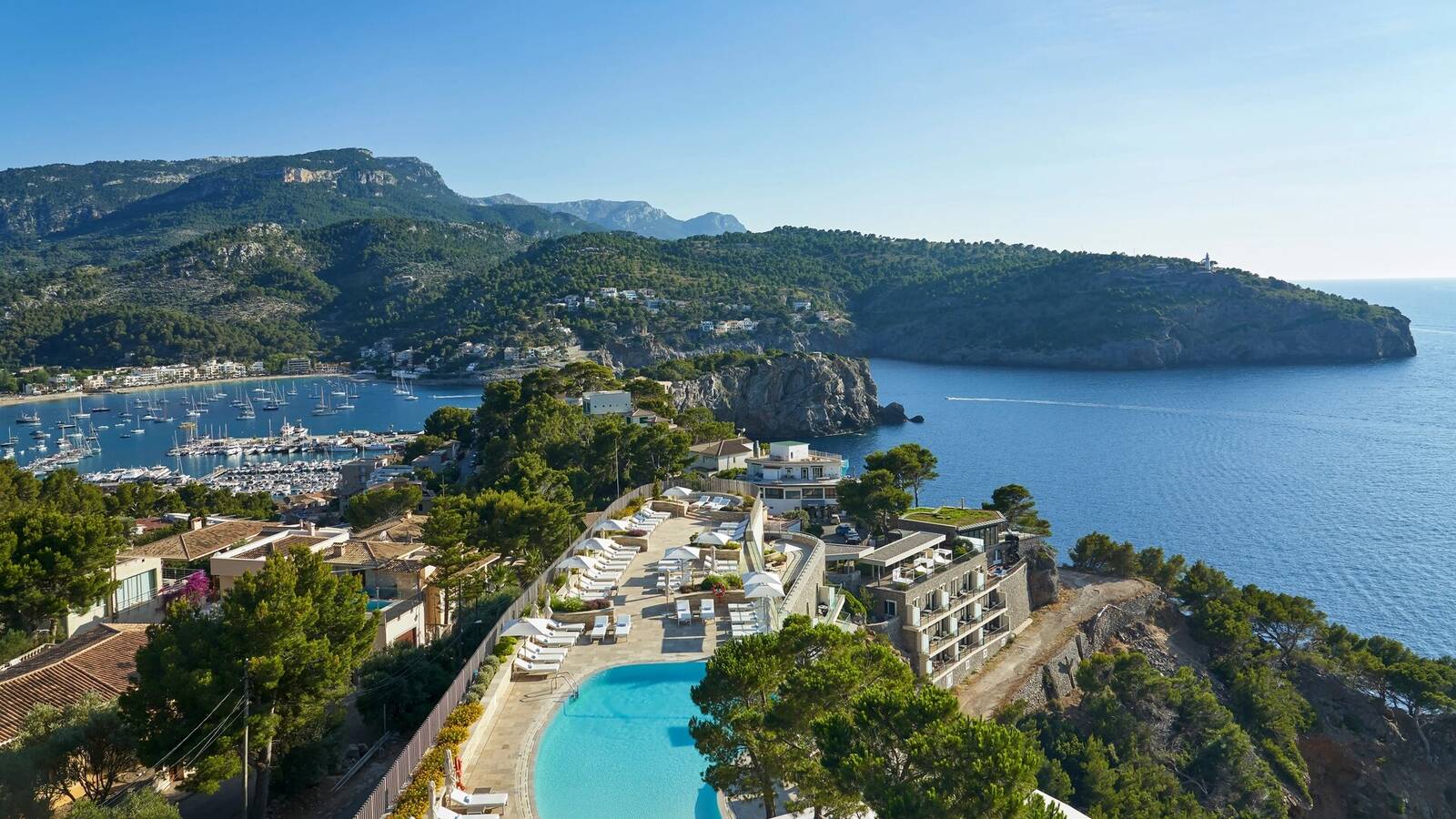 Jumeirah Mallorca、索列爾港與地中海海岸空拍景觀