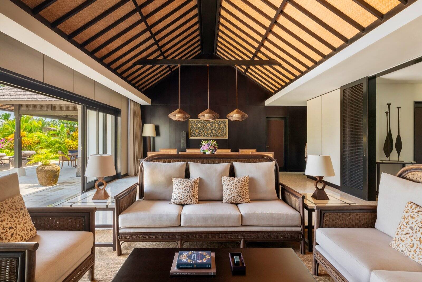峇里島萊佛士酒店 Ocean Front Two Bedroom Pool Villa 起居空間