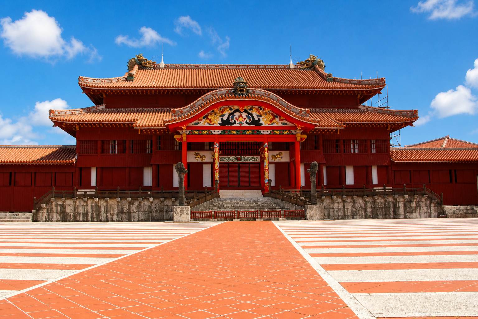 晴天的沖繩首里城公園