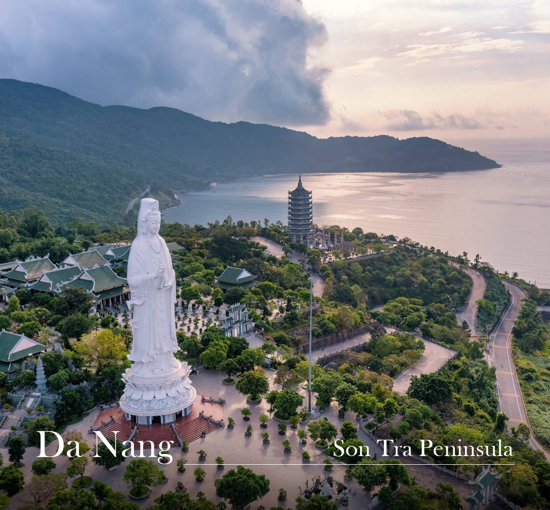 山茶半島與 Da Nang 英文標示
