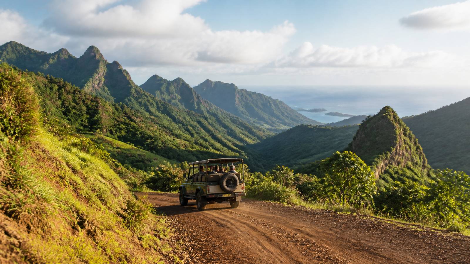 茉莉亞島 4×4 越野探索 AI 旅遊示意圖