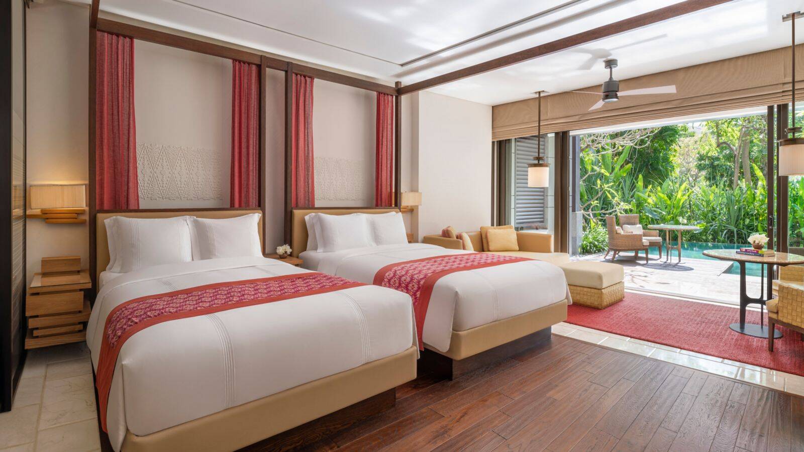 峇里麗思卡爾頓酒店 Pool Access Suite 雙床套房
