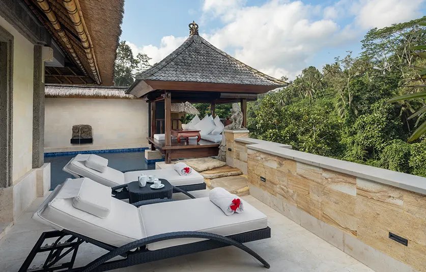Terrace Villa 望向叢林的私人泳池