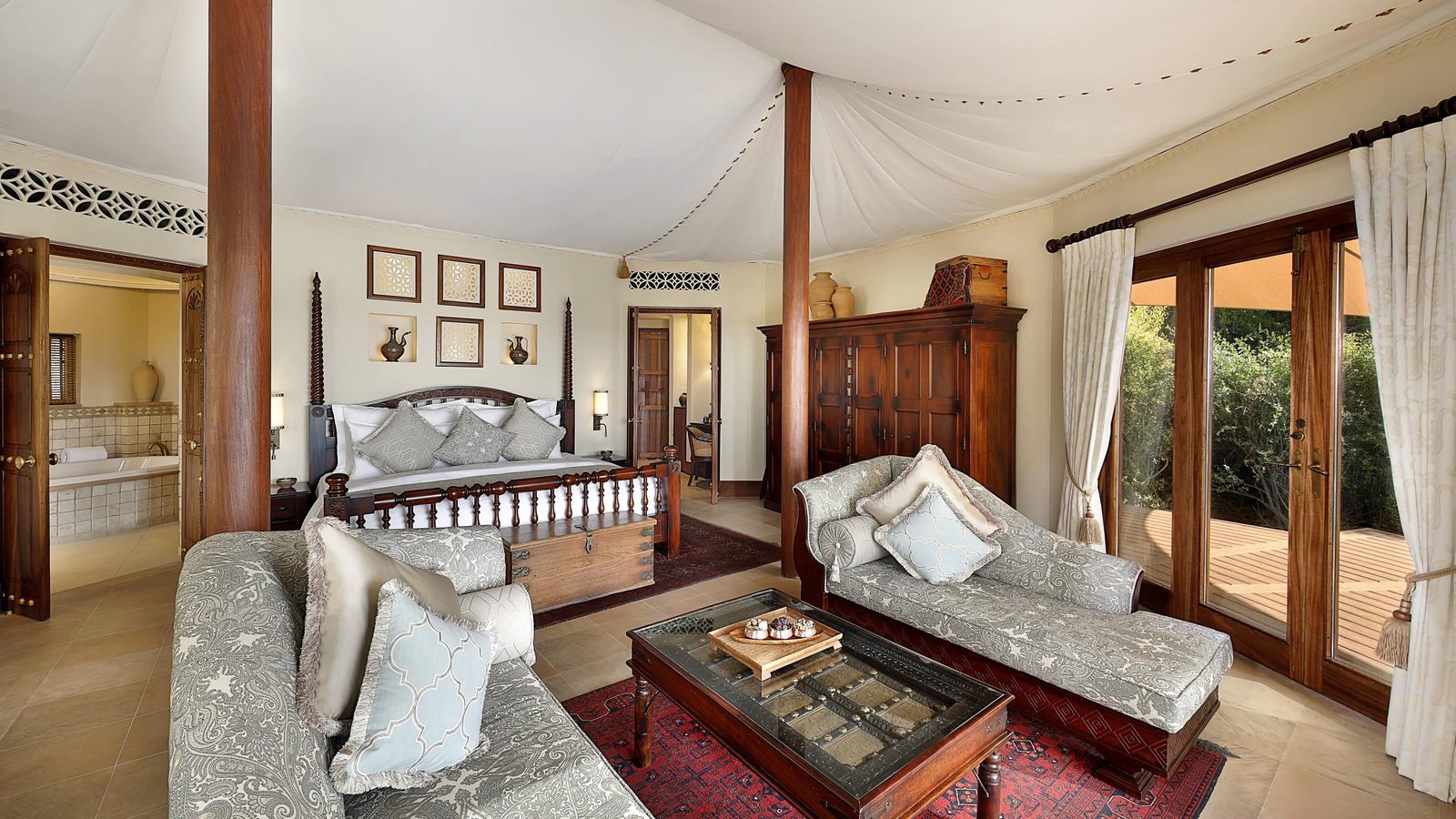 Al Maha Bedouin Villa 臥室與起居空間