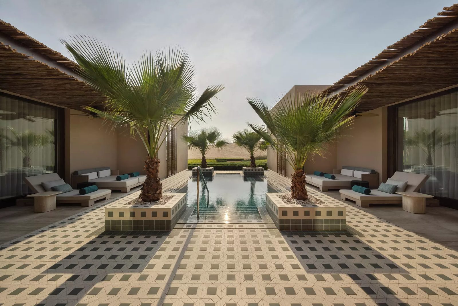 Bab Al Shams Spa & Hammam 戶外水池