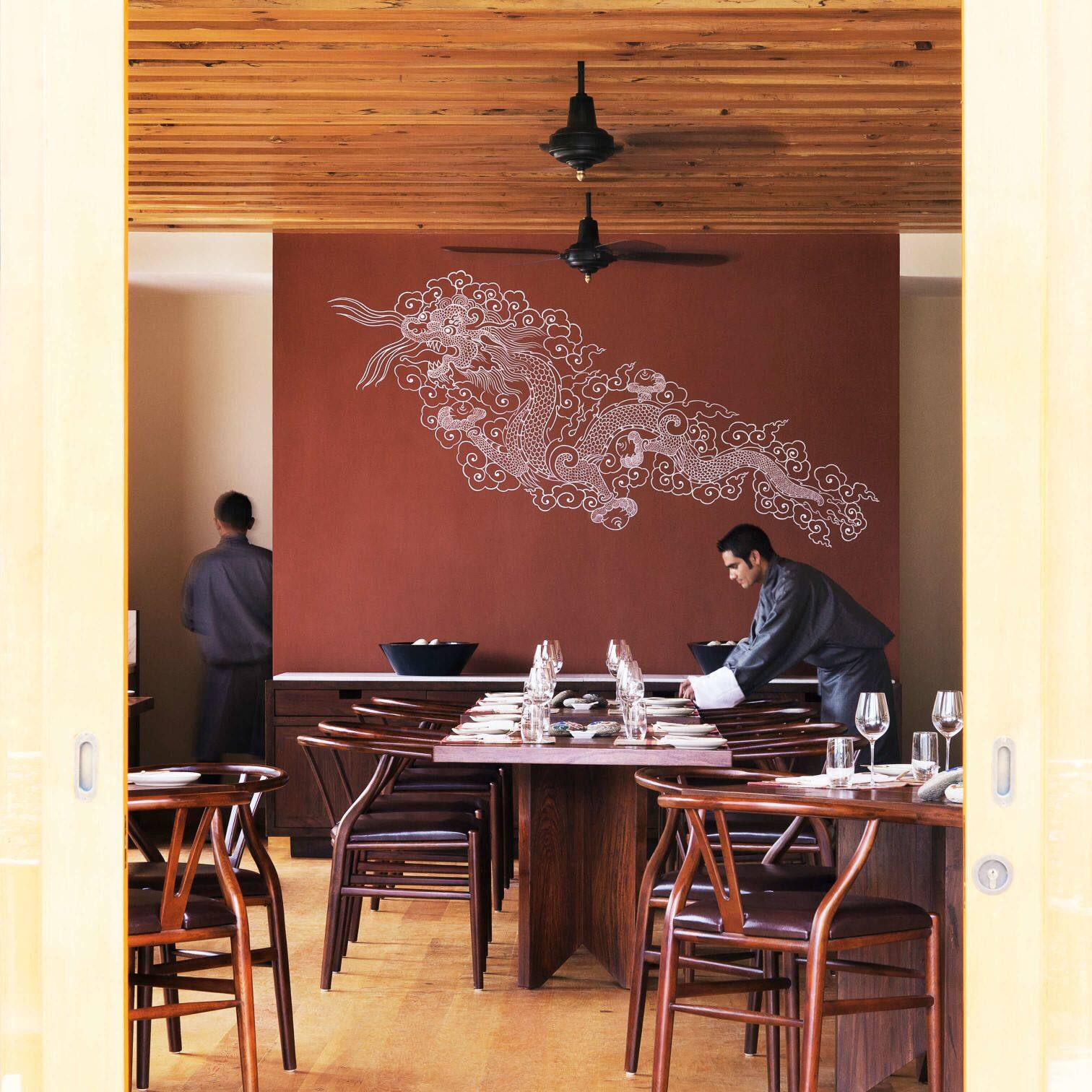 不丹 COMO Uma Punakha Bukhari 餐廳用餐空間