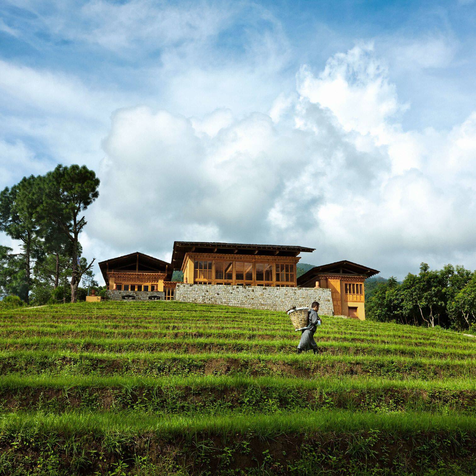 不丹 COMO Uma Punakha 位於梯田與山谷之上的建築
