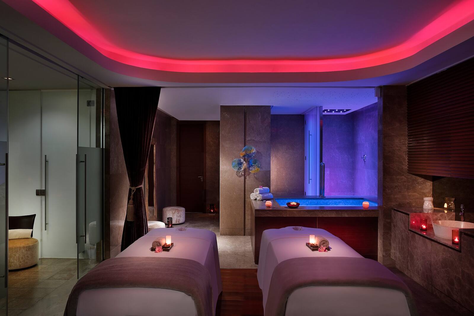 阿布達比康萊德酒店 Conrad Spa 的雙人療程室