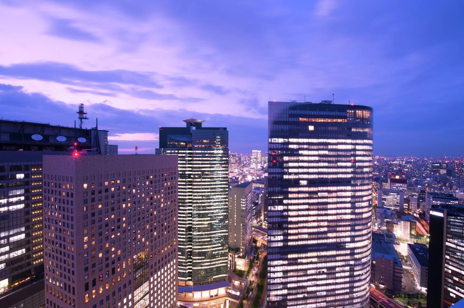 汐留一帶高樓的東京夜景
