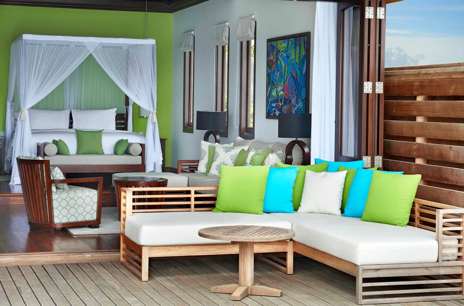 Hilton Seychelles Northolme Grand Oceanview Pool Villa 起居空間