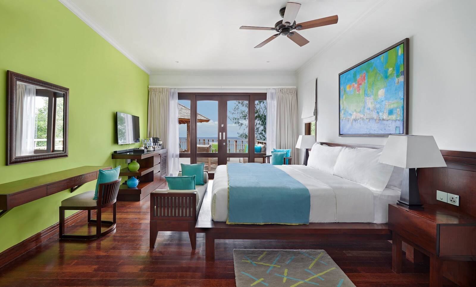 Hilton Seychelles Northolme Presidential Villa 臥室