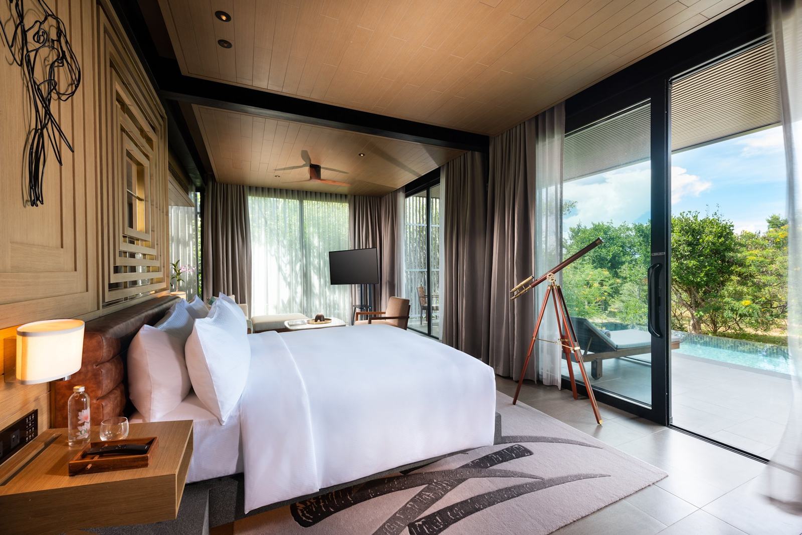 雅拉希爾頓度假村 Premium Suite with Pool 臥室