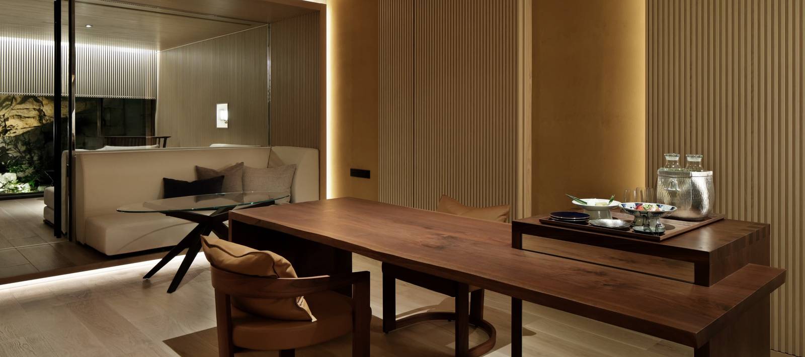 HOTEL THE MITSUI KYOTO 私人溫泉室休息區