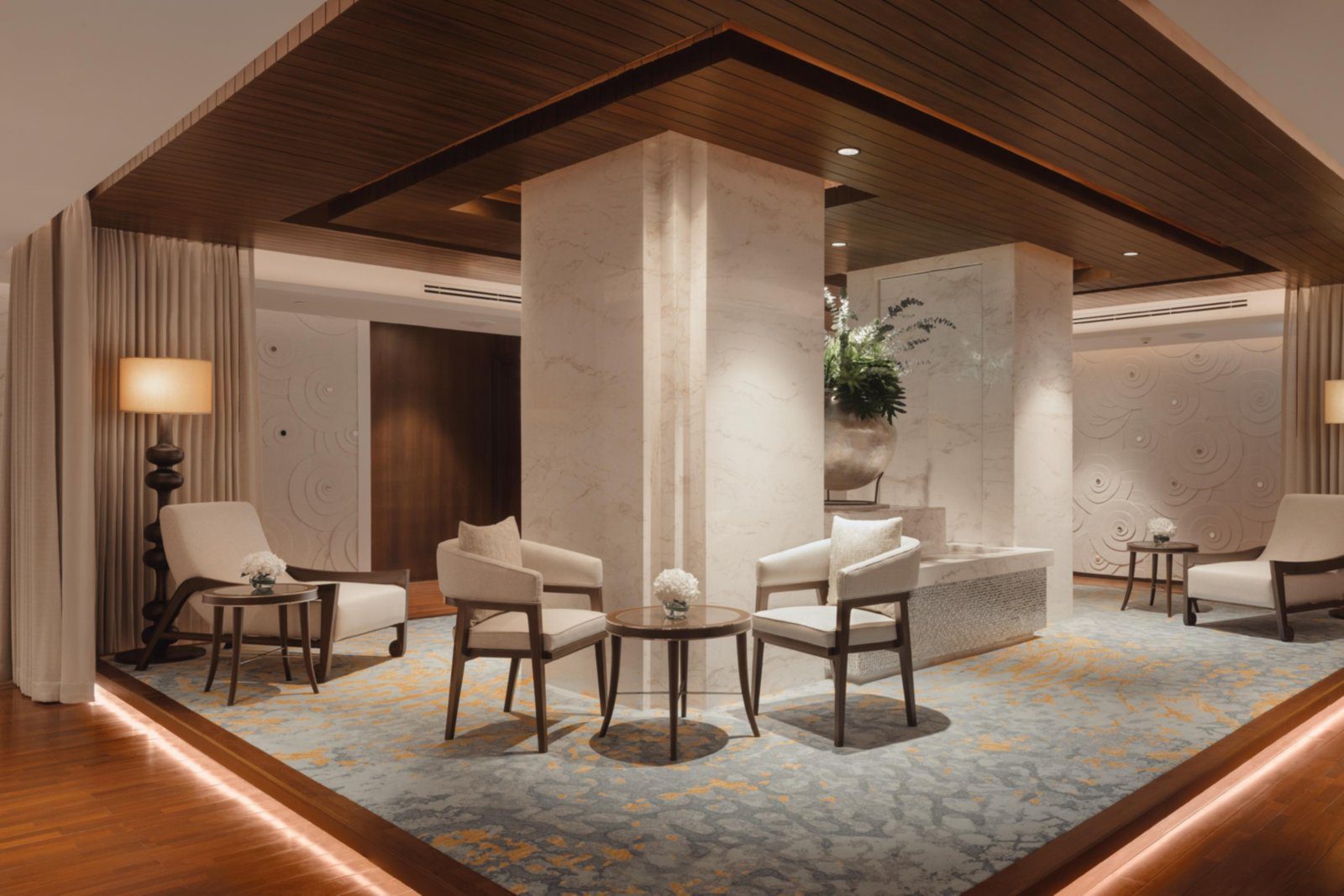SPA InterContinental 接待與休憩空間