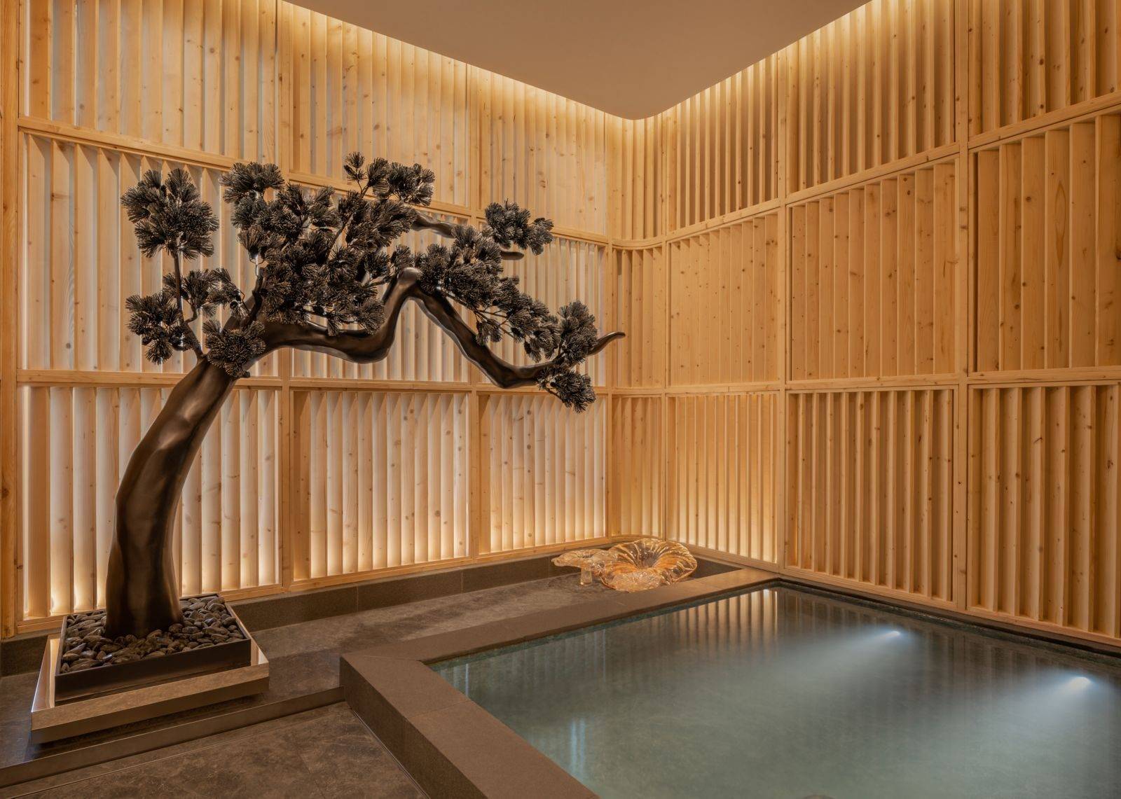 曼谷艾美酒店 Flow Onsen 的日式泡湯空間