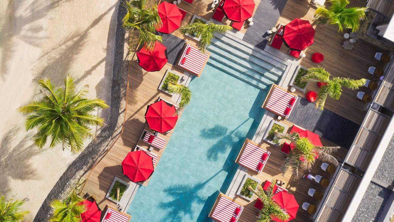 模里西斯 LUX* 大灣度假村Beach Rouge餐飲空間
