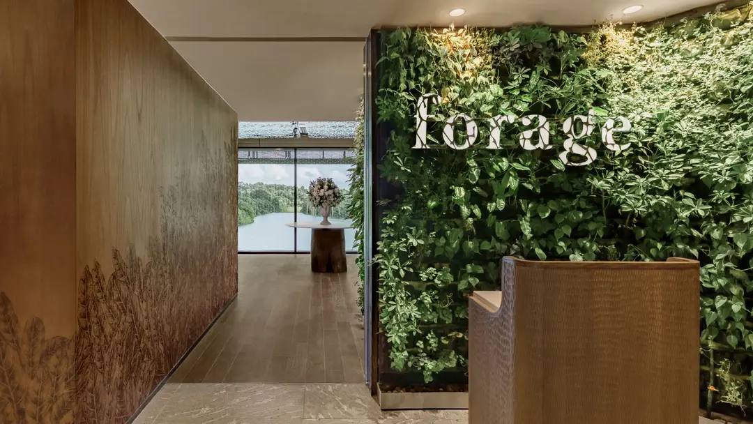 新加坡萬態雨林悅榕莊 Forage 餐廳植栽入口