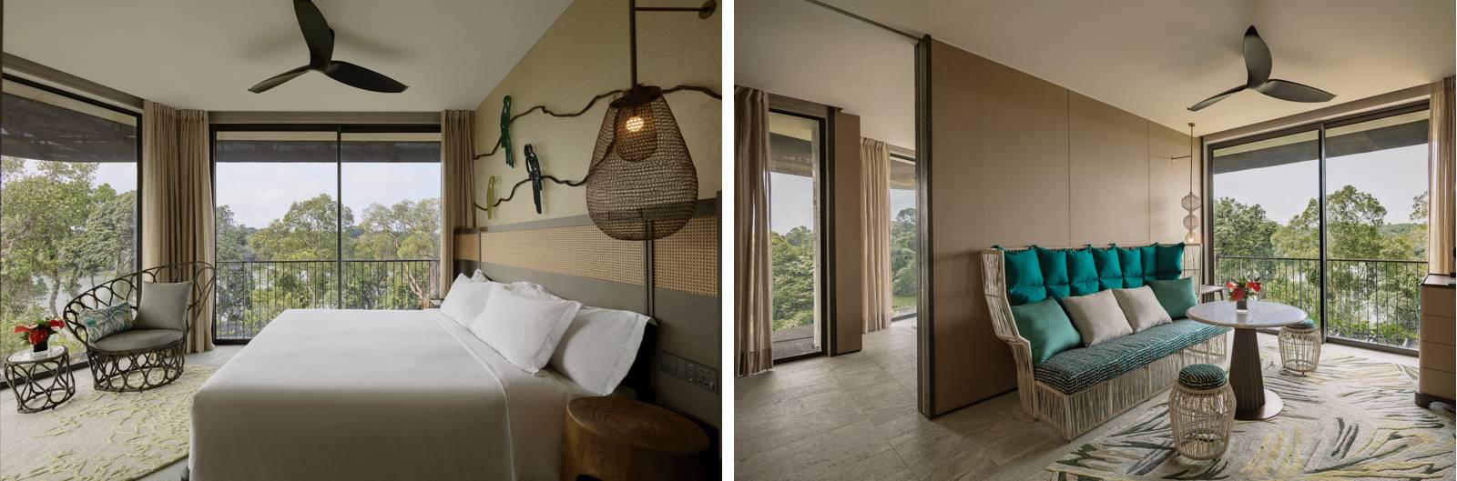 Sanctuary Suite 臥室與獨立起居空間組圖
