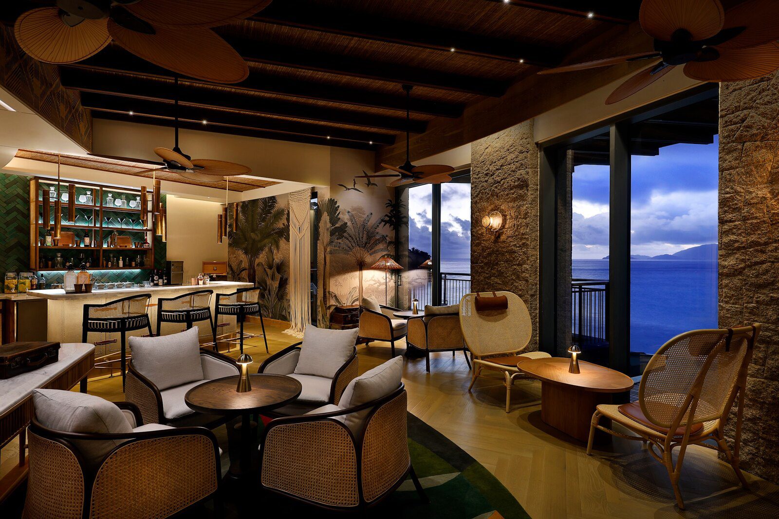 Mango House Seychelles Kokoye Lounge 酒吧與座位