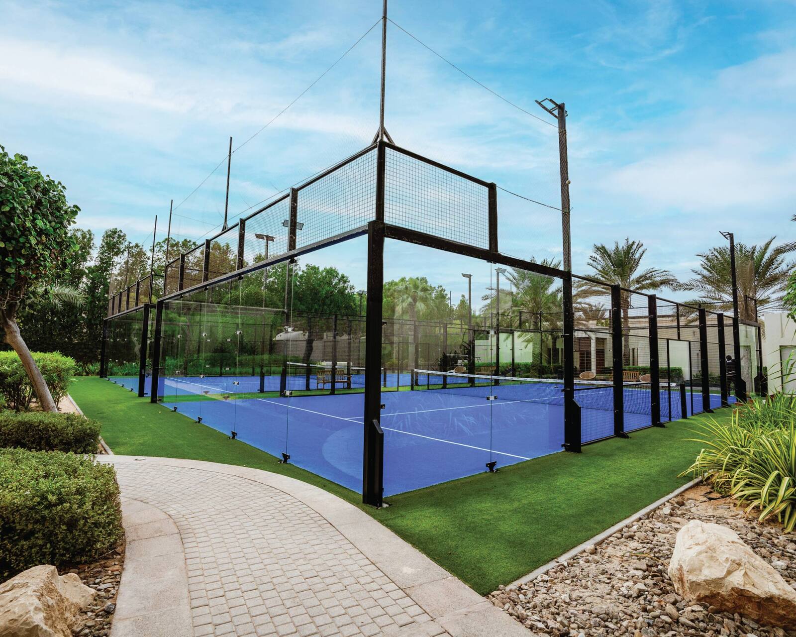 阿布達比柏悅酒店的 padel 球場