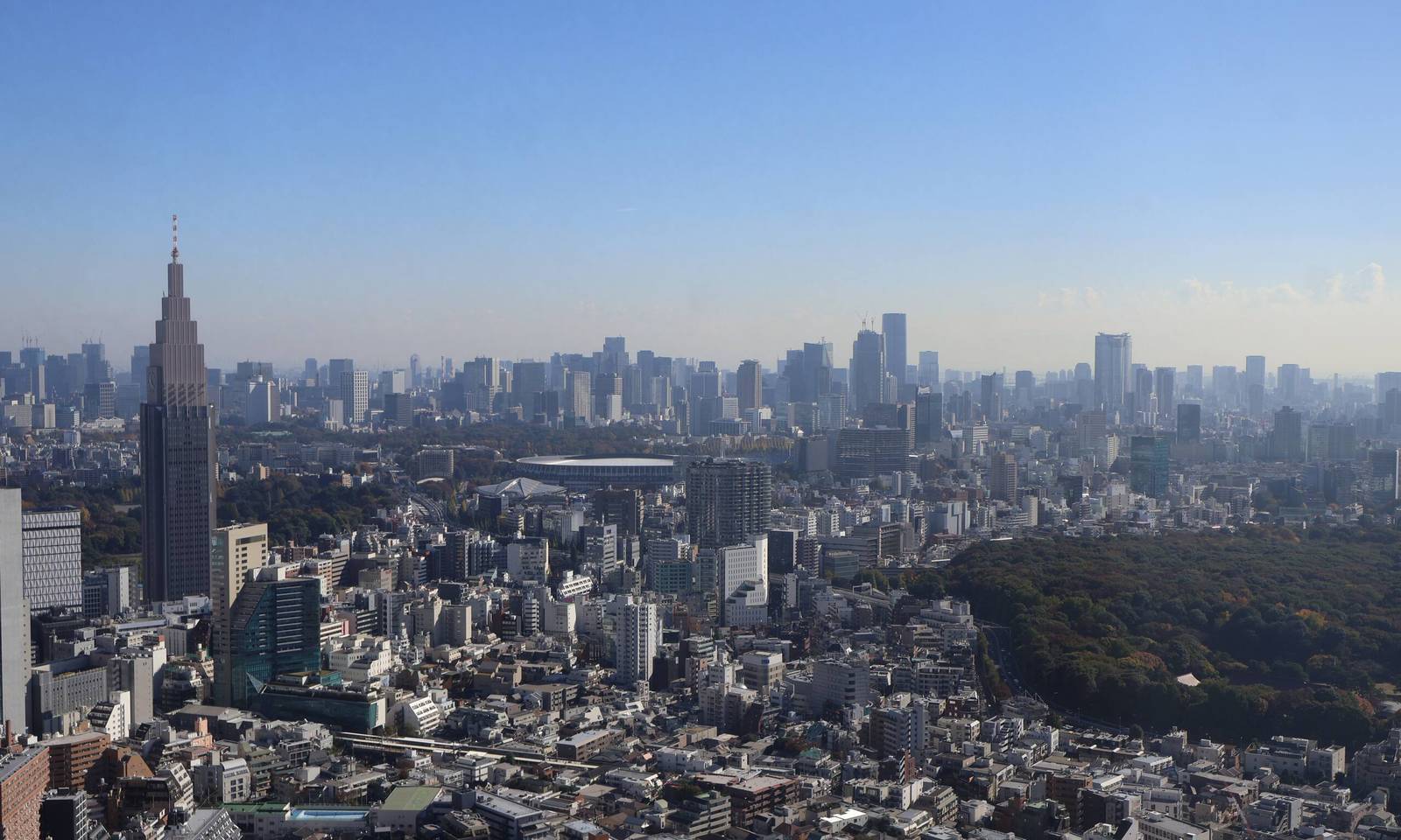 從東京柏悅酒店望向新宿與代代木一帶