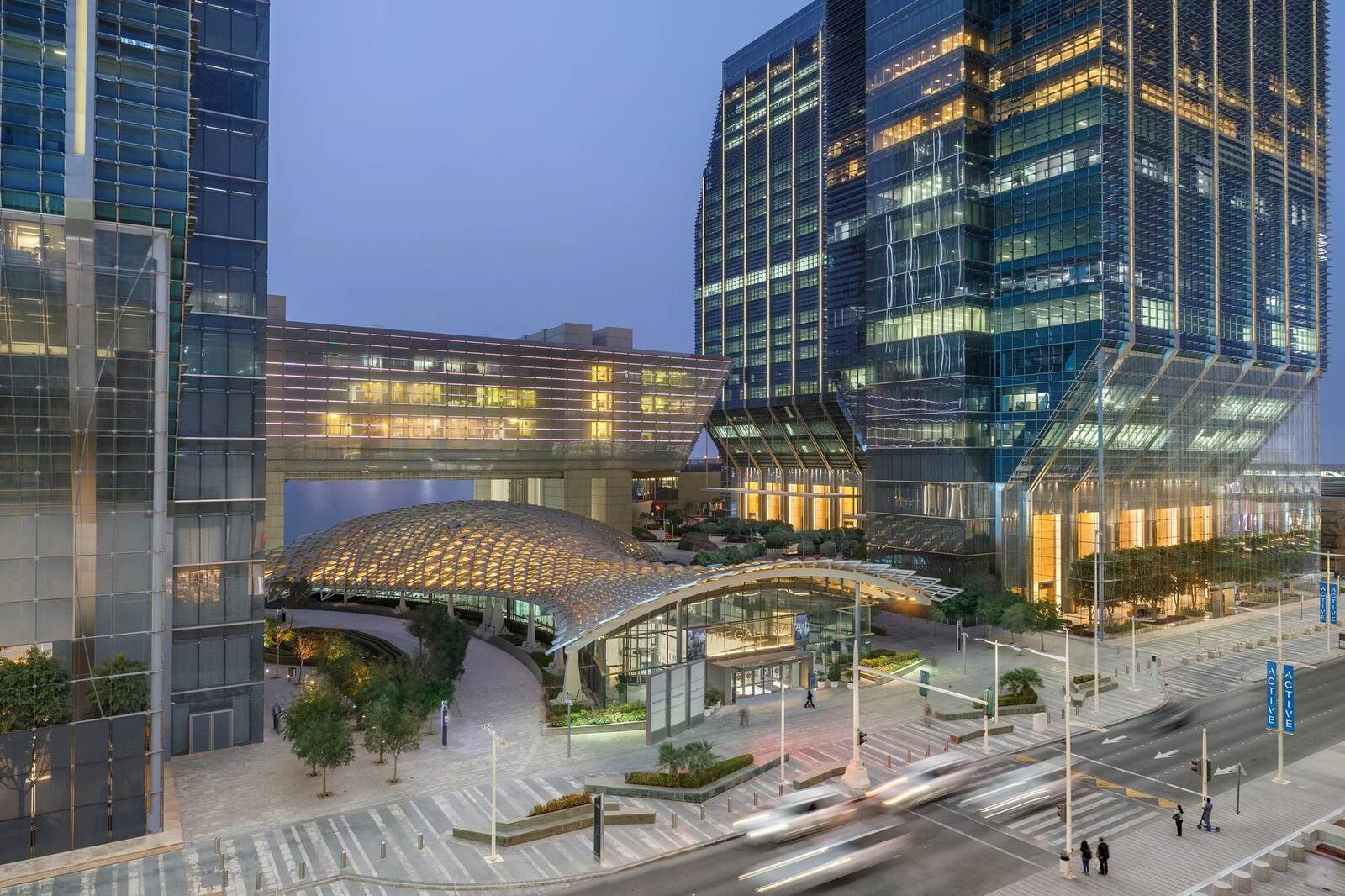 阿布達比 Al Maryah 島 The Galleria 一帶的街景