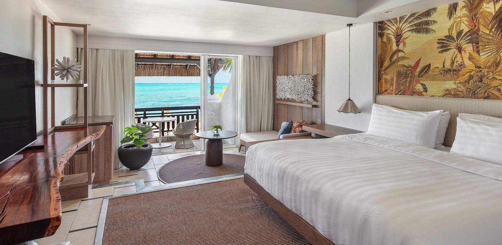 模里西斯香格里拉托斯洛克度假酒店Coral Ocean View Room實景