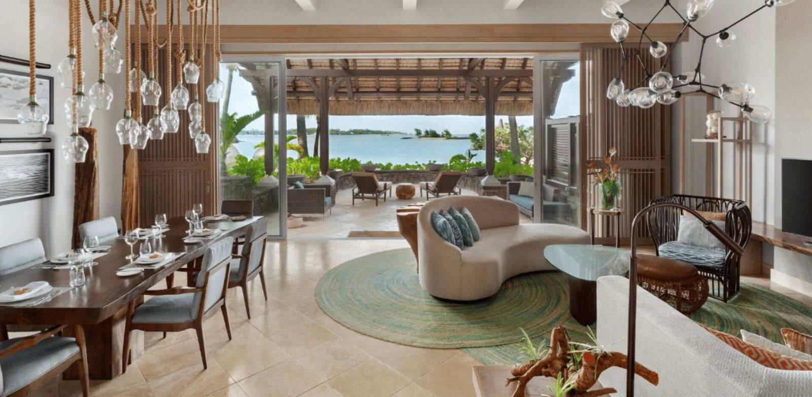 模里西斯香格里拉托斯洛克度假酒店Shangri-La Two Bedroom Beach Suite實景