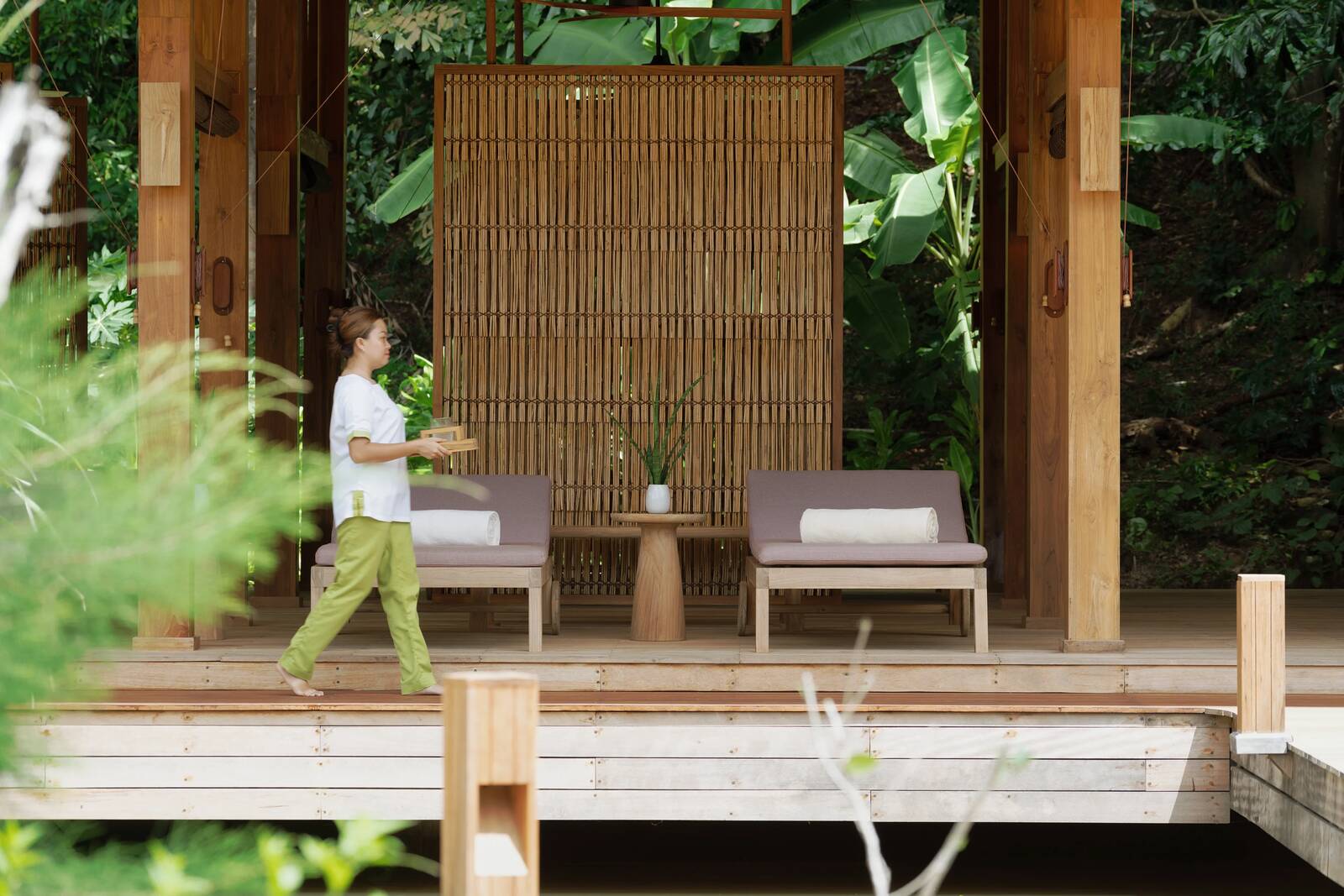 Six Senses Con Dao Spa 林間休憩空間