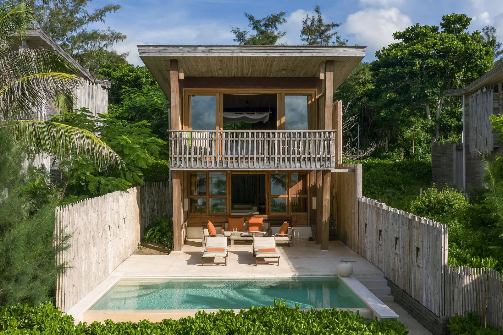 Six Senses Con Dao Ocean View Duplex Pool Villa 臥室與海景