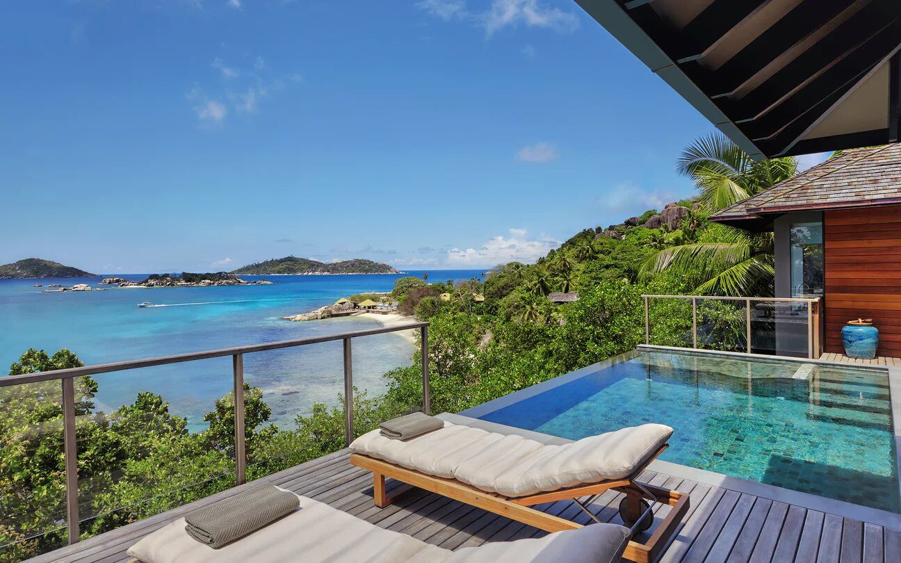 Six Senses Zil Pasyon Oceanfront Pool Villa 私人泳池露台與海景