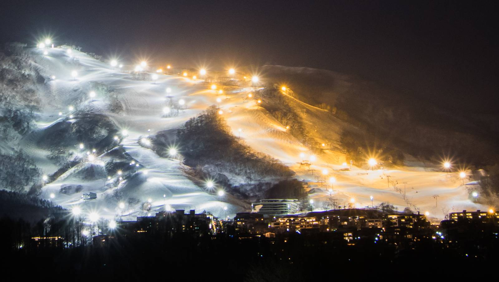 二世古比羅夫夜間滑雪