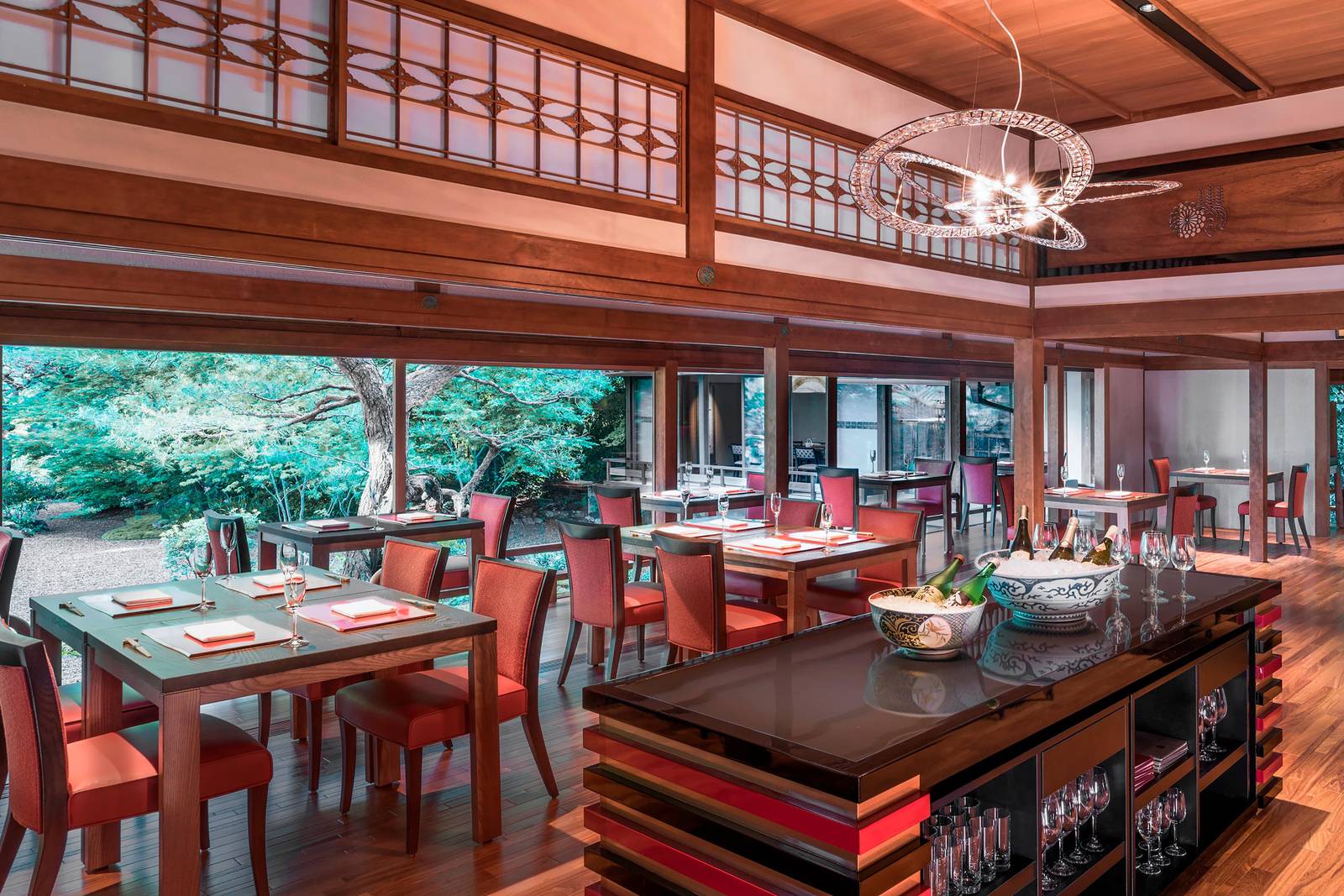 翠嵐豪華精選酒店京翠嵐餐廳明治建築內部