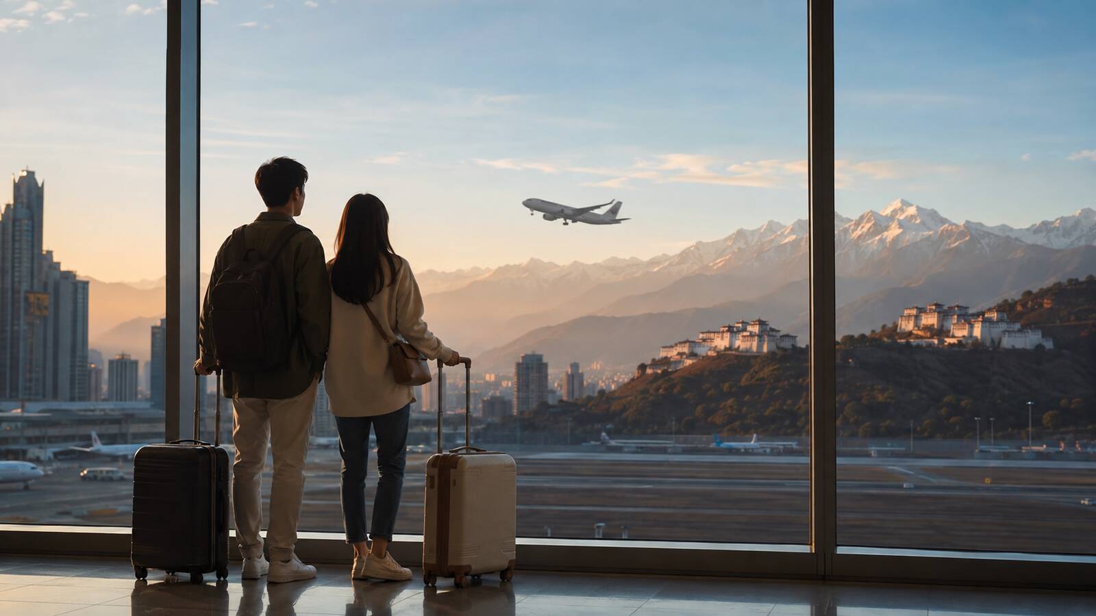 台灣旅客規劃轉機前往不丹的旅程示意