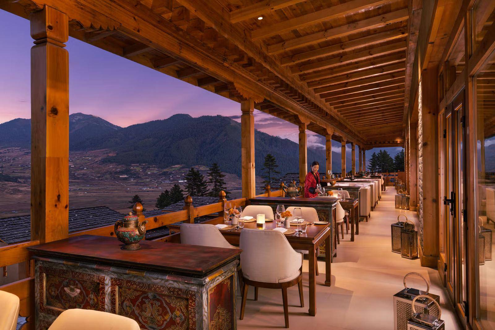 Taj Gangtey Resort & Spa 戶外景觀座席