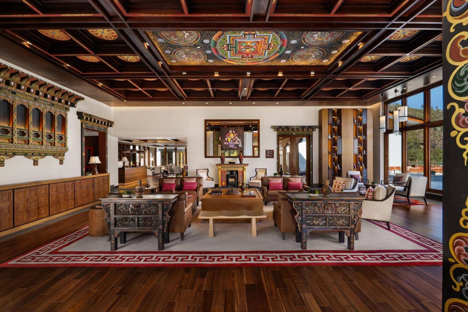 Taj Paro Resort & Spa 不丹風格大廳