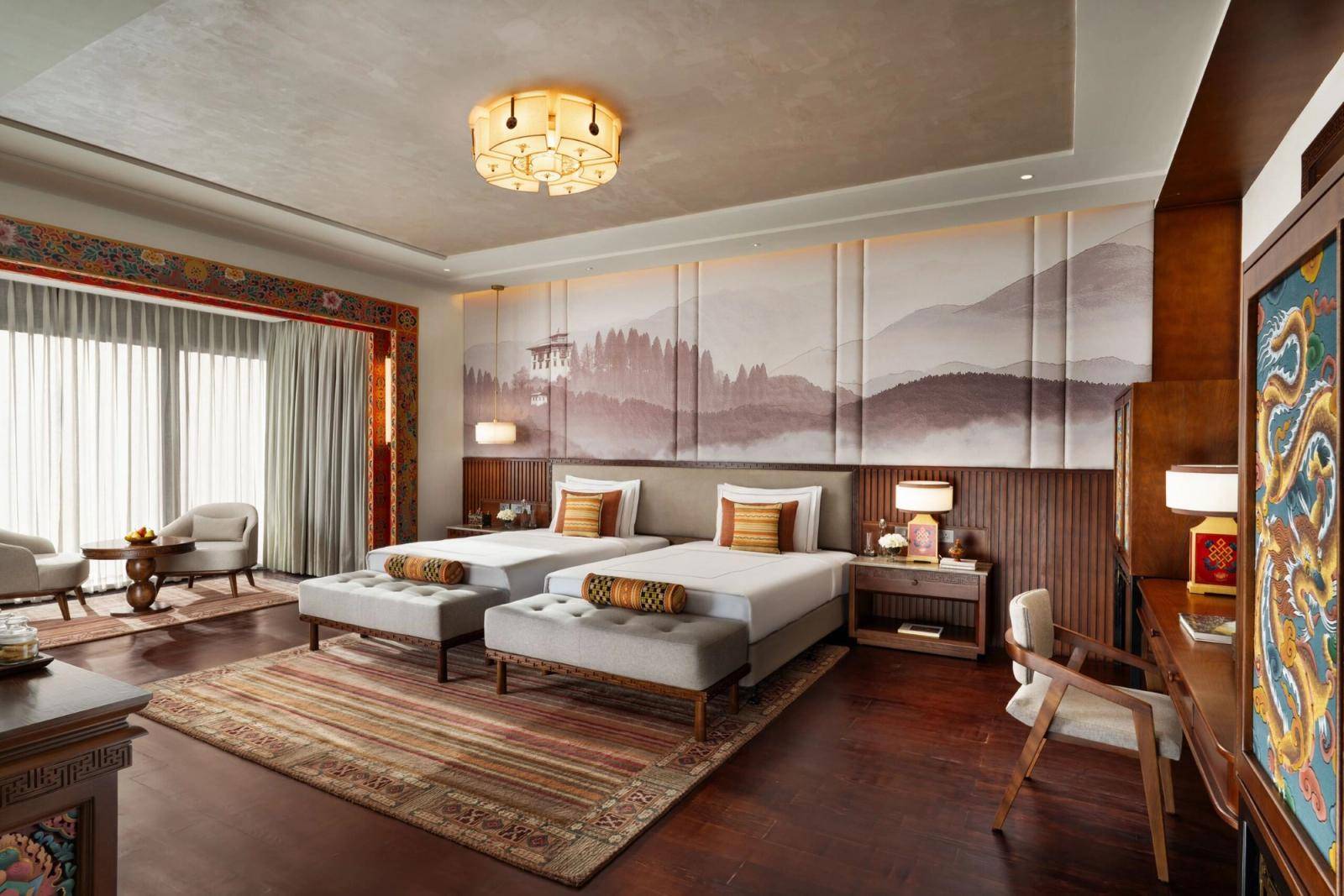 Taj Paro Resort & Spa 雙床客房
