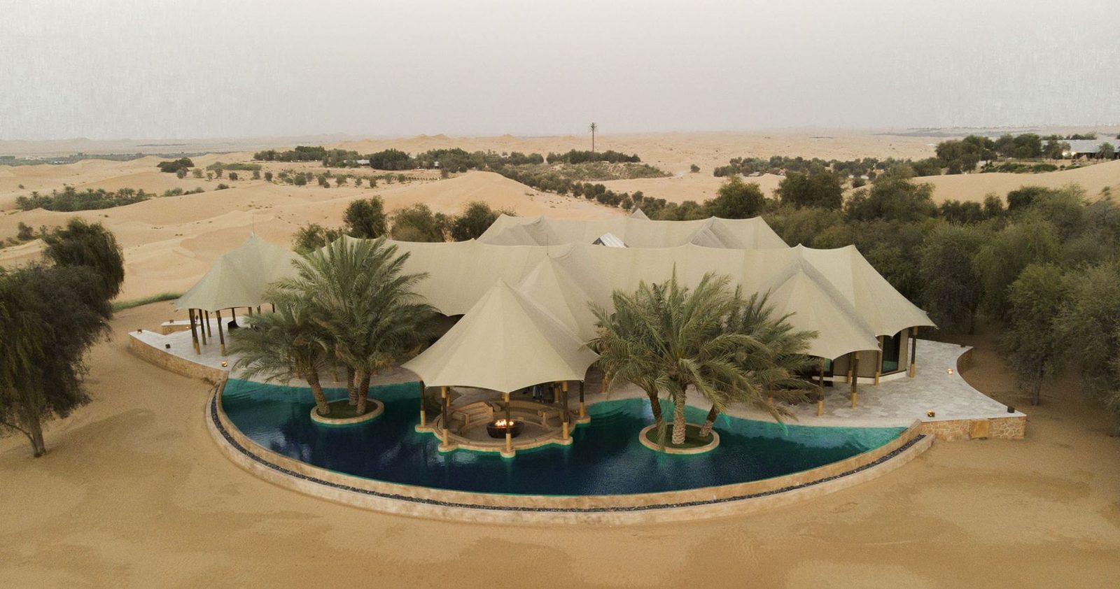Telal Resort Al Ain 帳棚泳池 Villa 位於 Remah 沙漠